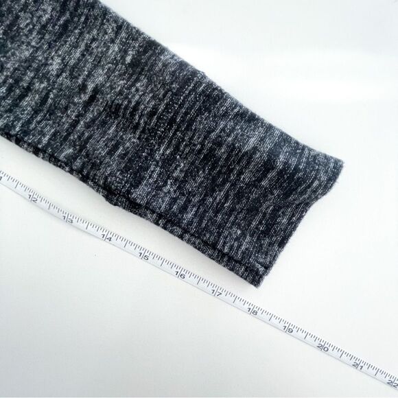 Banana Republic Sweater Knit Dress Black Marl Women's S Ruched Scoop Neck NWT - Picture 8 of 9